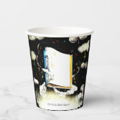 Bibliotheek Fairytale Custom Storybook Verjaardag Papieren Bekers (Voorkant)