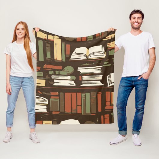 bibliotheek fleece deken (In situ)