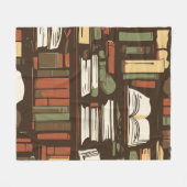 bibliotheek fleece deken (Voorkant (Horizontaal))