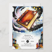 Bibliotheek Fun Boho Verhalenboek Verjaardag Kaart (Voorkant)