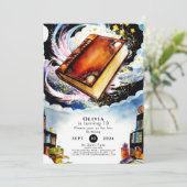 Bibliotheek Fun Boho Verhalenboek Verjaardag Kaart (Staand voorkant)