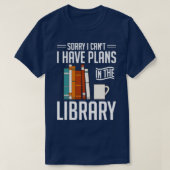 Bibliotheek Funny Bookworm Reading Books Librarian T-shirt (Design voorkant)