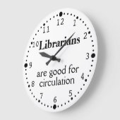Bibliotheek geeft grappige circulatie Klok Aangepa (Hoek)