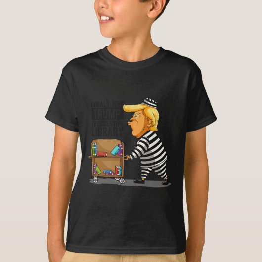 Bibliotheek Grappig Grijs Clic Fit T-shirt (Voorkant)