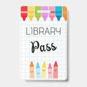 Bibliotheek Hal Pas Viltstift Rand Sleutelhanger B Badge (Achterkant)
