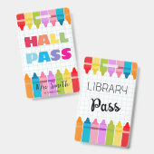 Bibliotheek Hal Pas Viltstift Rand Sleutelhanger B Badge (Voor- en achterkant)