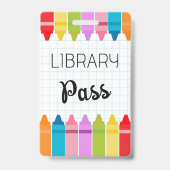 Bibliotheek Hal Pas Viltstift Rand Sleutelhanger B Badge (Achterkant)