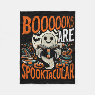 Bibliotheek Halloween Shirt Book Lover Design Ghos Fleece Deken