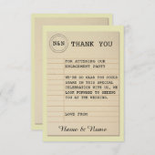 Bibliotheek Hartelijk dank voor het huwelijk Kaart (Voorkant / Achterkant)