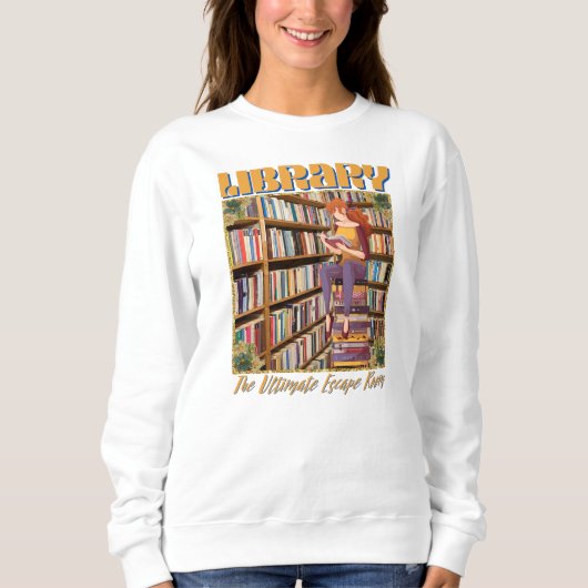 Bibliotheek het Ultimate Escape Room Sweatshirt (Voorkant)