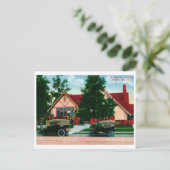 Bibliotheek, Hollywood, CA Vintage Briefkaart (Staand voorkant)