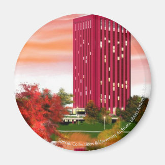 Bibliotheek in Herfst door Tam Nguyen Magneet