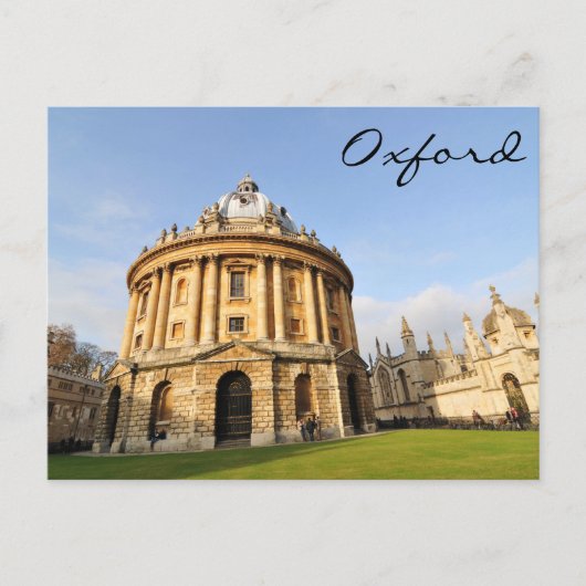 Bibliotheek in Oxford, Engeland Briefkaart (Voorkant)