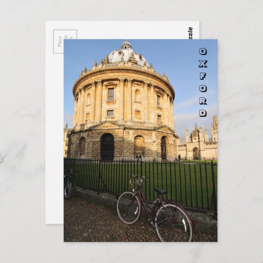 Bibliotheek in Oxford, Engeland Briefkaart (Voorkant / Achterkant)