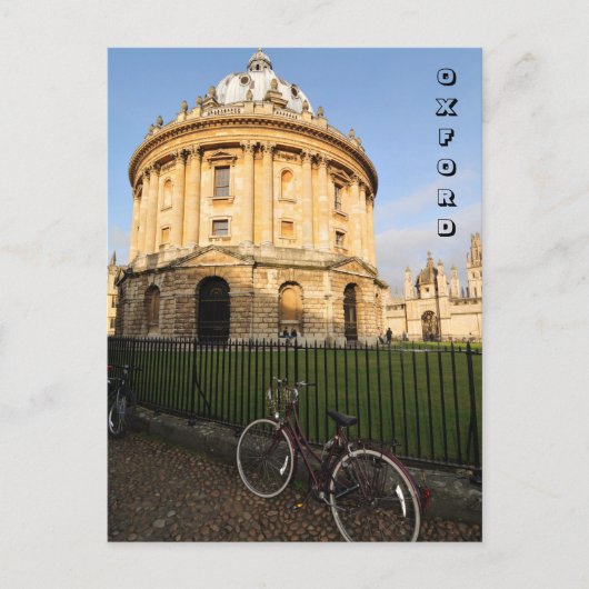 Bibliotheek in Oxford, Engeland Briefkaart (Voorkant)
