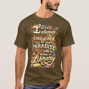 Bibliotheek is paradijs t-shirt