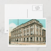 Bibliotheek, Jersey City, NJ Vintage Briefkaart (Voorkant / Achterkant)