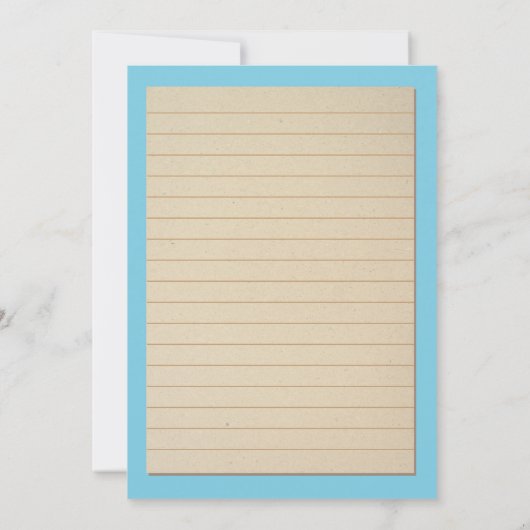 Bibliotheek Kaart Afstudeerfeest Blauw Boek Uitnod (Achterkant)