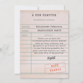 Bibliotheek Kaart Afstuderen Dank u kaart (Voorkant)