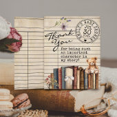 Bibliotheek Kaart Bloemenboeken Beer Baby shower