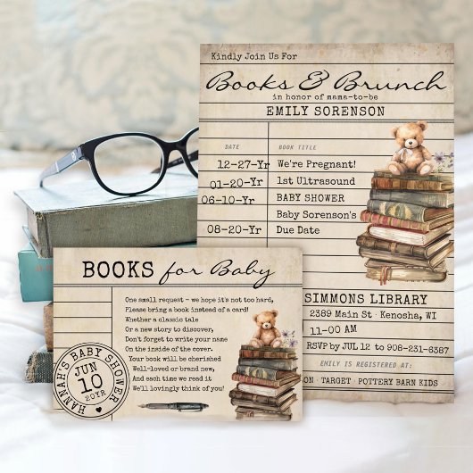  Bibliotheek Kaart Bloemenboeken voor Baby Kaart