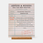 Bibliotheek Kaart Boek Thema Afstuderen Adviezen W Acryl Bord (Voorkant)