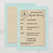 Bibliotheek Kaart Boek Vrijgezellenfeest Boek Uitn (Voorkant / Achterkant)