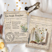  Bibliotheek Kaart Boeken Huwelijksuitnodiging