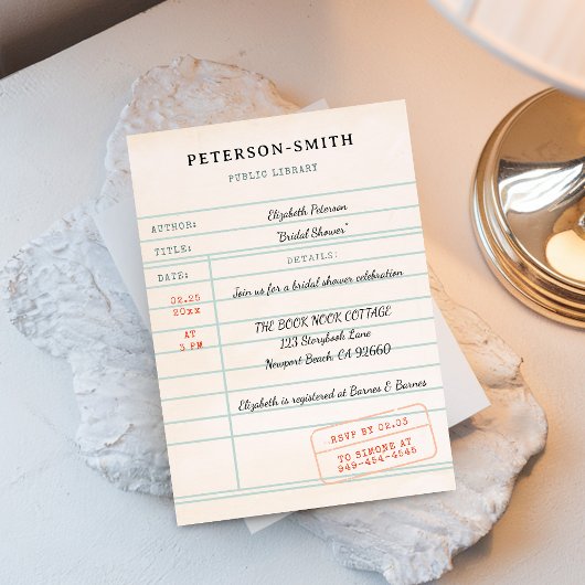  Bibliotheek Kaart Book Lover Ecru Vrijgezellenfee