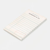  Bibliotheek Kaart Bookworm Bookish Fun Gift Post-it® Notes (Schuin)