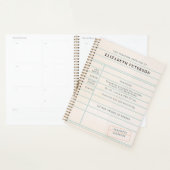 Bibliotheek Kaart Bookworm Bookish Funny Gift Planner (Display)