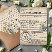  Bibliotheek Kaart Wildflower Book Vrijgezellenfee