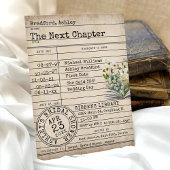  Bibliotheek Kaart Wildflower Book Vrijgezellenfee