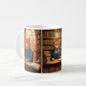 bibliotheek kat koffiemok (Voorkant links)