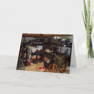 "Bibliotheek Kerkkelder #2" Verjaardagskaart Kaart