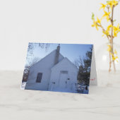 “Bibliotheek" kerstkaart Kaart (Gele Bloem)