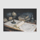 Bibliotheek Kunst Decoupage Vloeipapier Tissuepapier (Voorkant)