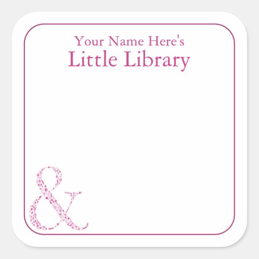 & Bibliotheek Labels | Kaartboek Cadeaubijlage (Voorkant)