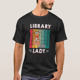 Bibliotheek Lady U2013 Boekenworm Boekenbibliothec T-shirt