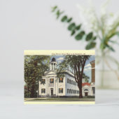 Bibliotheek, Lenox, Massachusetts 1932 Vintage Briefkaart (Staand voorkant)