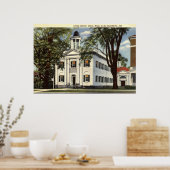 Bibliotheek, Lenox, Massachusetts 1932 Vintage Poster (Keuken)