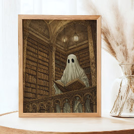 Bibliotheek Lezen Ghost Antiek Boeken Kunst Poster