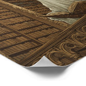 Bibliotheek Lezen Ghost  Antiek Boeken Kunst Poster (Hoek)