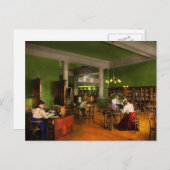 Bibliotheek - Lezen van volwassenen 1900 Briefkaart (Voorkant / Achterkant)