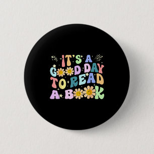 Bibliotheek lezers liefhebbers grappige goede dag ronde button 5,7 cm