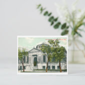 Bibliotheek, Lincoln, Vintage van Nebraska Briefkaart (Staand voorkant)