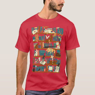 Bibliotheek Magie School retro T-shirt