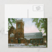 Bibliotheek, Manchester, NH 1909 Vintage Briefkaart (Voorkant / Achterkant)