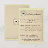 Bibliotheek Mr. & Mrs. Accommodatie Trouwboeken Informatiekaartje (Voorkant / Achterkant)