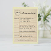 Bibliotheek Mr. & Mrs. Accommodatie Trouwboeken Informatiekaartje (Staand voorkant)